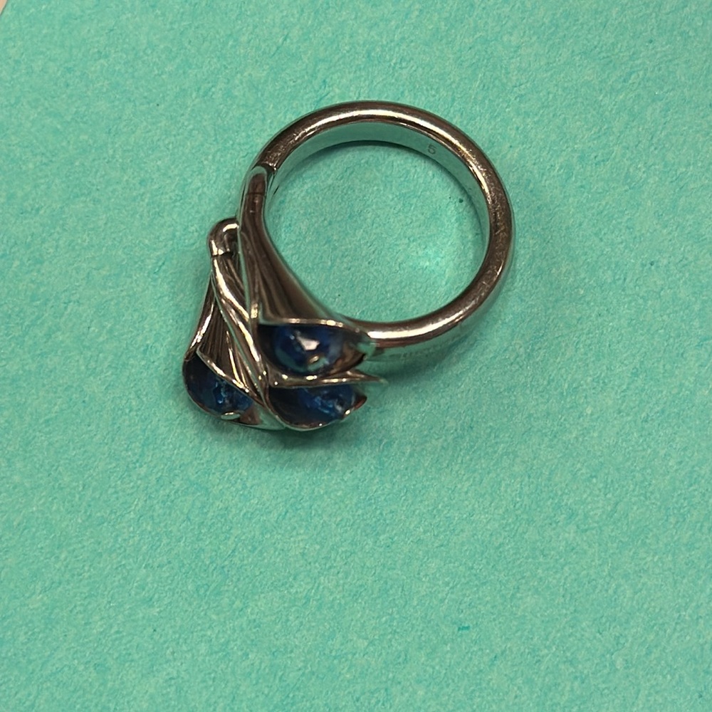 Swatch silver ring size 5